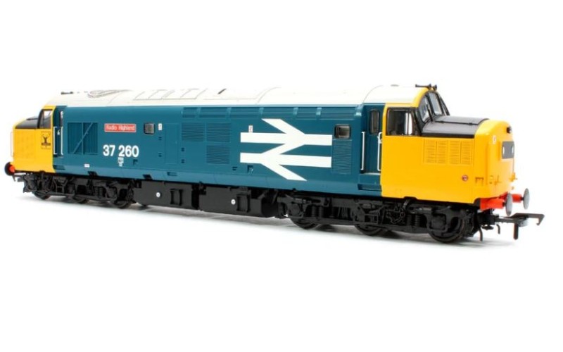 Bachmann 35-309SFX - Class 37/0 Centre Headcode 37260 'Radio Highland' BR Blue (Large Logo)